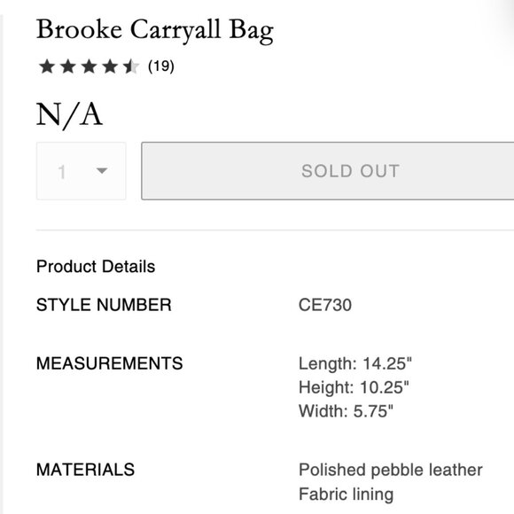 Coach Brooke Carryall Style No. CE730 - Picture 11 of 11